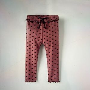 Flocked Polka Dot Leggings 2-3 years